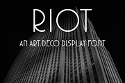 RIOT - An Art Deco Typeface