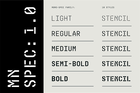 MONO SPEC 80%OFF in Display Fonts - product preview 2