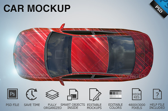 Car Mockup 09 in Mockup Templates - product preview 4