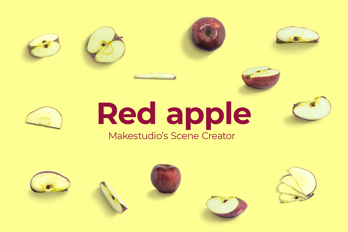 Red apple - Scene creator in Scene Creator Mockups - product preview 8