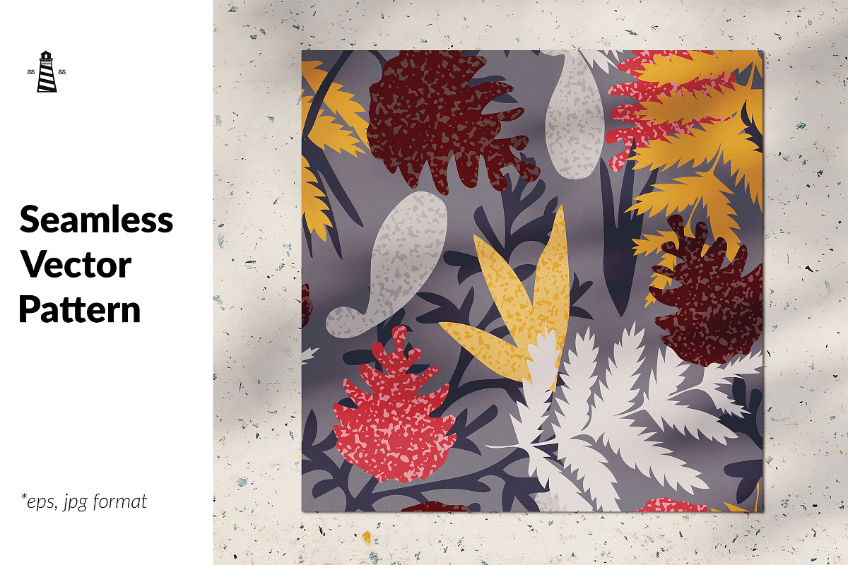 Forest seamless background in Patterns - product preview 8