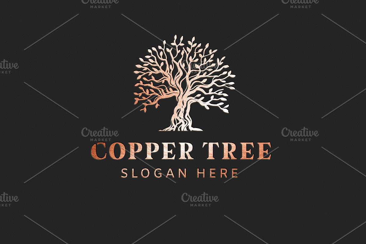 Copper Tree Logo Template in Logo Templates - product preview 8