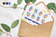 Ice Cream Shop Gift Certificate