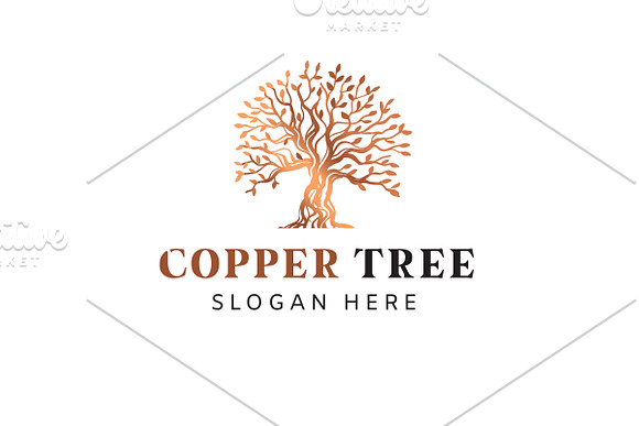 Copper Tree Logo Template in Logo Templates - product preview 1