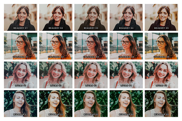 20 Faded Film Lightroom Presets LUTs in Add-Ons - product preview 1