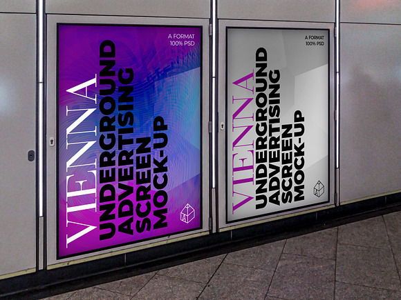 Vienna U-ground Ad Screen MockUps 4 in Mockup Templates - product preview 4