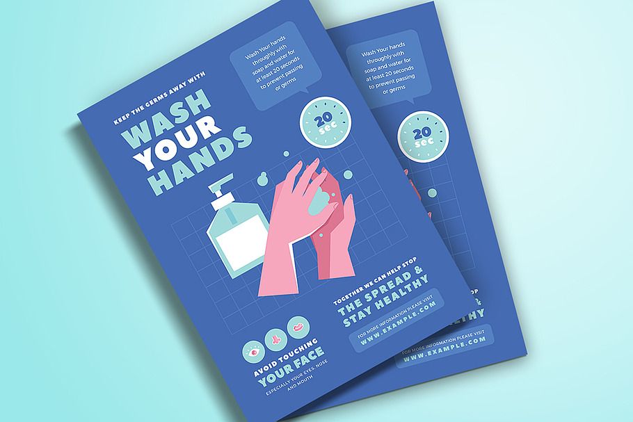 Wash Your Hands Poster & Roll Banner