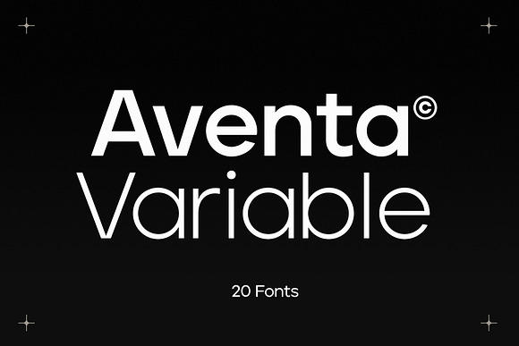 Aventa Geometric Variable Sans-Serif in Sans-Serif Fonts - product preview 14