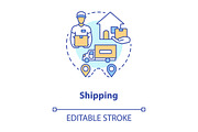 Shipping concept icon