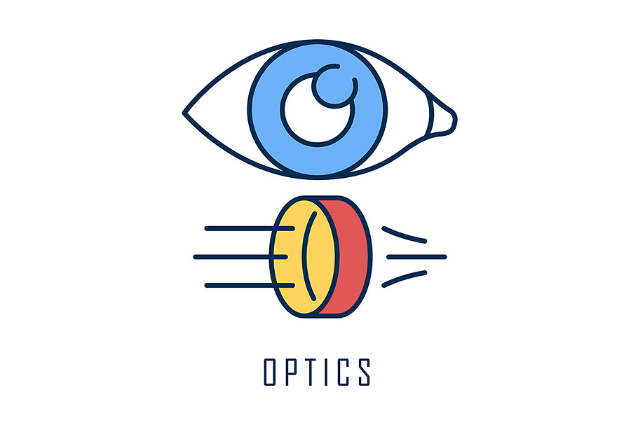 Optics color icon