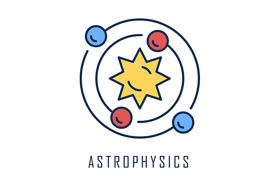 Astrophysics color icon