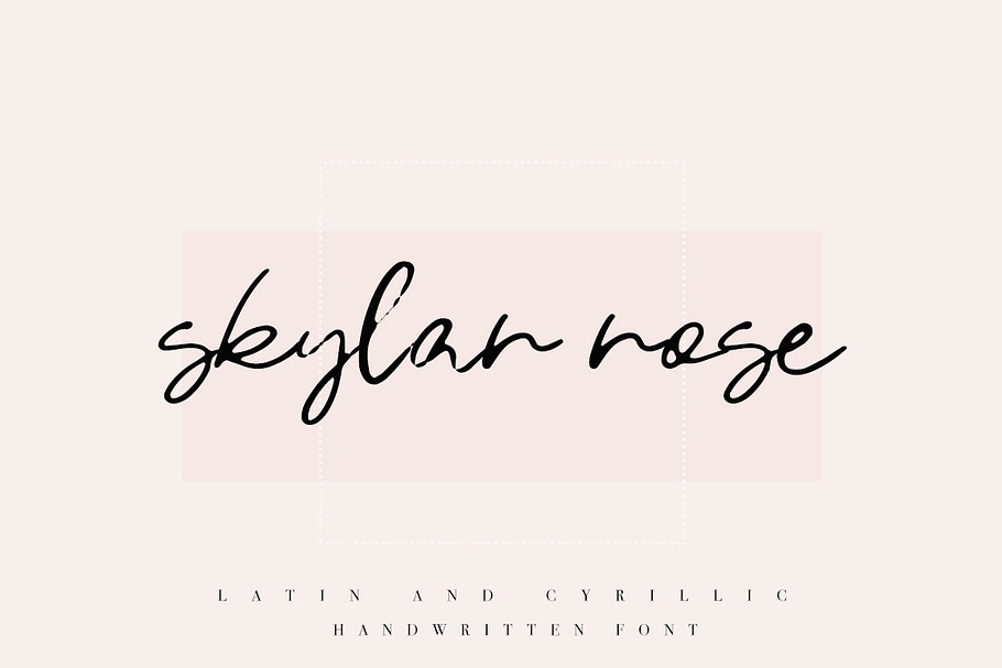 Skylar Rose / Latin & Cyrillic in Script Fonts - product preview 8