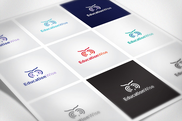 Education Wise in Logo Templates - product preview 2