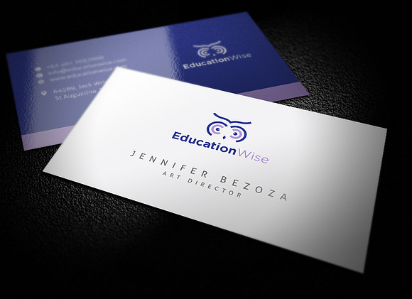Education Wise in Logo Templates - product preview 3
