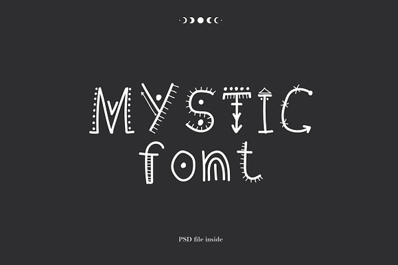 Mystic font. handwritten in Symbol Fonts - product preview 2