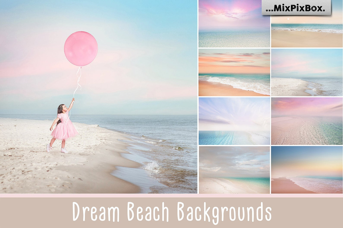 Dream Beach Backgrounds in Add-Ons - product preview 8