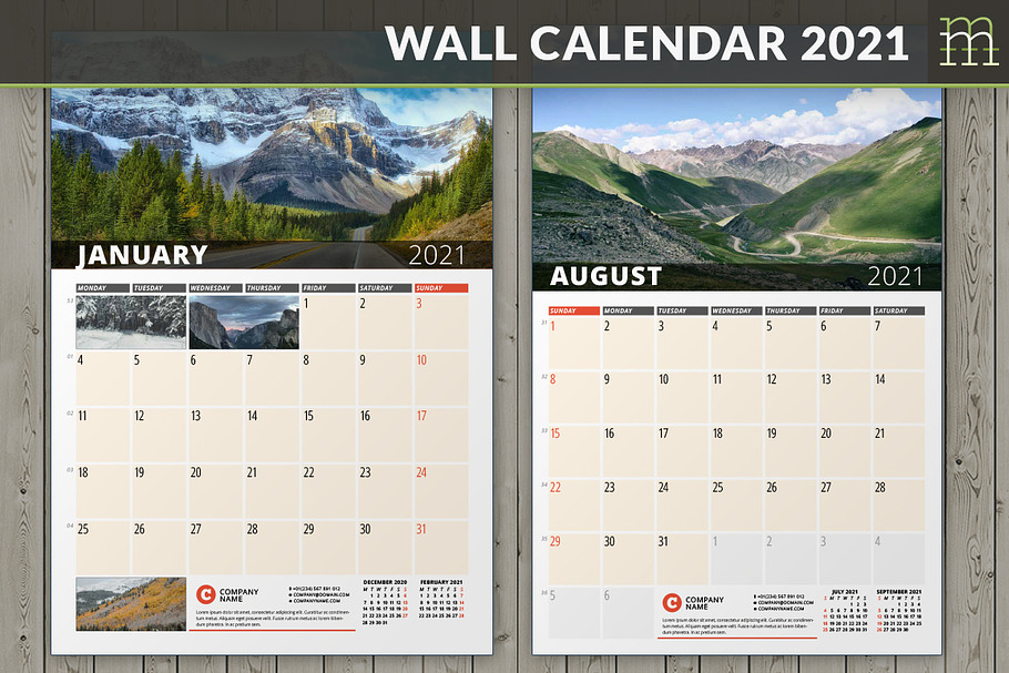 Wall Calendar 2021 (WC033-21)