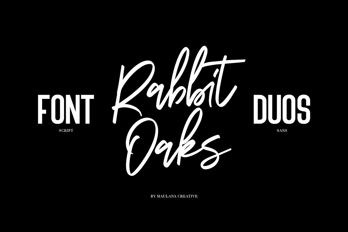 Rabbit Oaks - Font Duos Free Sans in Script Fonts - product preview 8