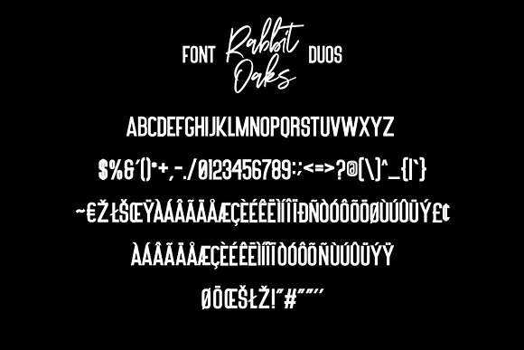 Rabbit Oaks - Font Duos Free Sans in Script Fonts - product preview 11