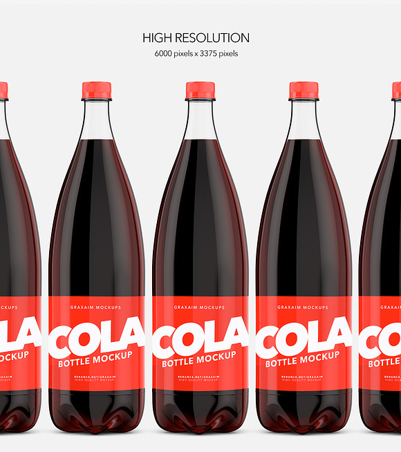 Cola/Soda Bottle Pet - Mockup in Mockup Templates - product preview 1