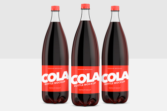 Cola/Soda Bottle Pet - Mockup in Mockup Templates - product preview 2