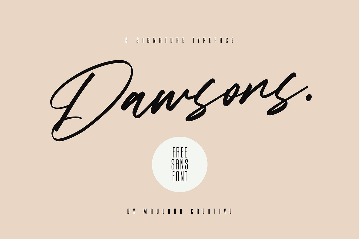 Dawsons Script - Free Sans Font in Script Fonts - product preview 8