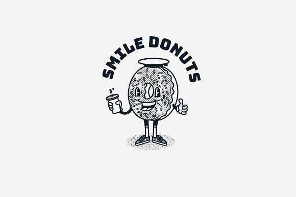 Smile Donuts Logo Template in Logo Templates - product preview 2