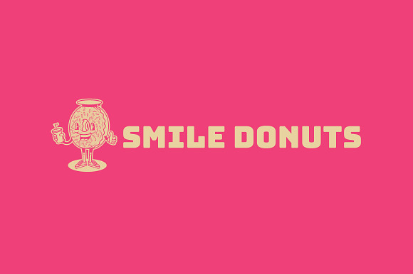 Smile Donuts Logo Template in Logo Templates - product preview 3