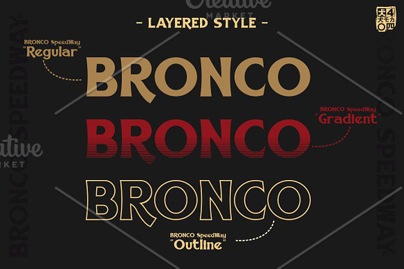 BRONCO SpeedWay in Serif Fonts - product preview 1