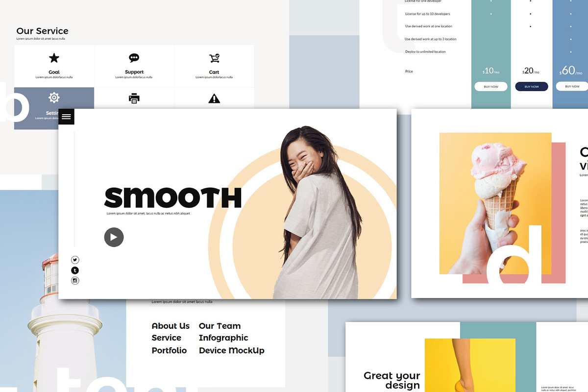 Smooth | Powerpoint Template in PowerPoint Templates - product preview 8