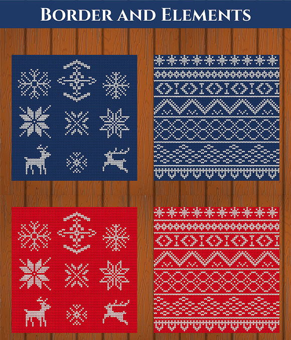 Christmas Knitted Templated in Illustrations - product preview 1
