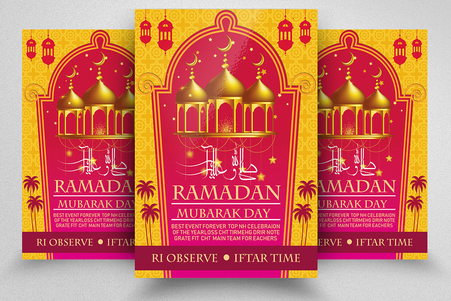 Ramadan Mubarak Flyer Template in Flyer Templates - product preview 8