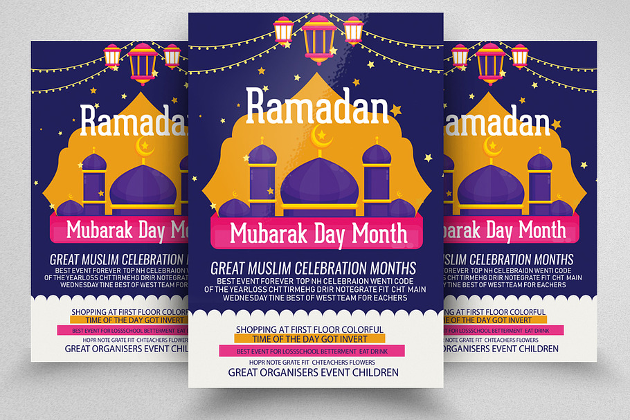 Ramadan Mubarak Month Flyer Template