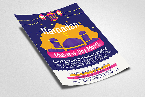 Ramadan Mubarak Month Flyer Template in Flyer Templates - product preview 1