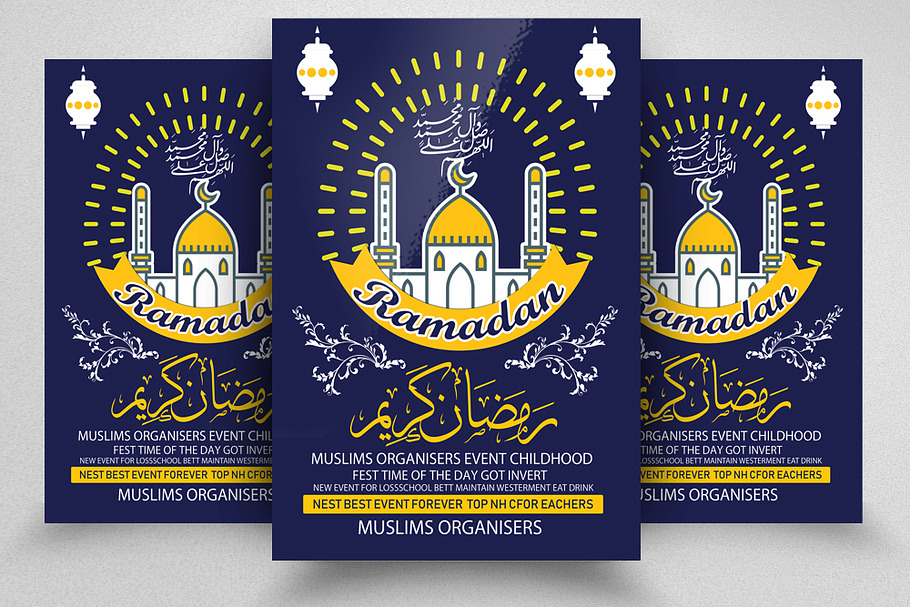 Ramadan Kareem Flyer/Poster Template in Flyer Templates - product preview 8