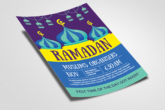 Ramadan Mubarak Flyer Template in Flyer Templates - product preview 1