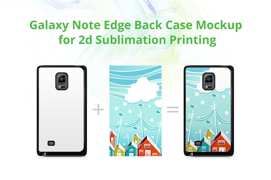 Galaxy Note Edge 2d Case Back Mockup