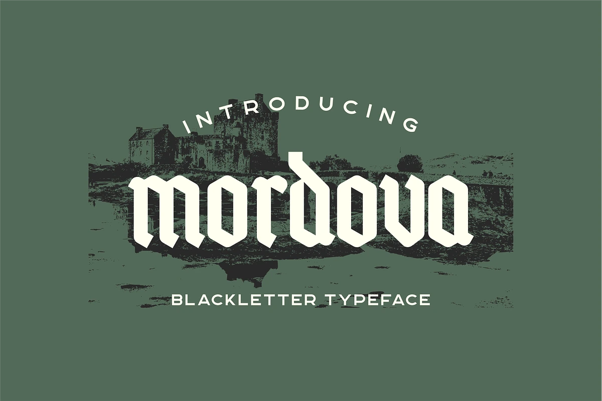 Mordova Blackletter Typeface in Blackletter Fonts - product preview 8