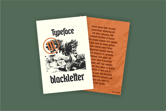 Mordova Blackletter Typeface in Blackletter Fonts - product preview 3