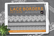 Procreate Seamless Lace Border -Set1