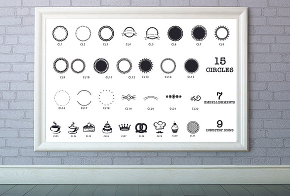 Circle Logo|Labels Stampset - Cafe in Add-Ons - product preview 1
