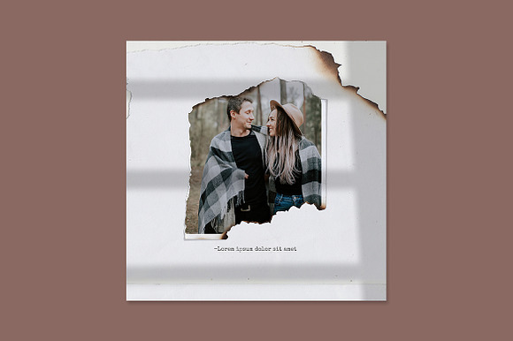 Paper torn & burn photo templates in Mockup Templates - product preview 3