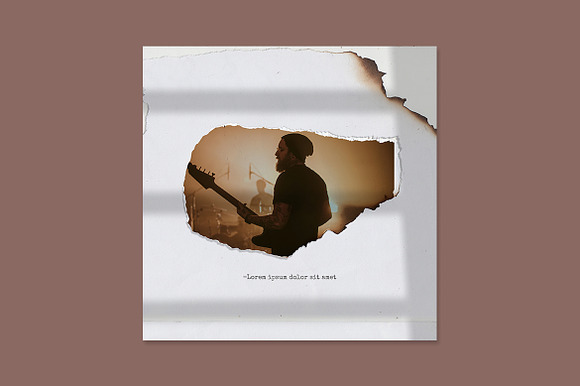Paper torn & burn photo templates in Mockup Templates - product preview 5