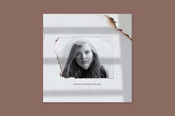 Paper torn & burn photo templates in Mockup Templates - product preview 8