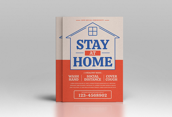 Work from Home Flyer in Flyer Templates - product preview 1