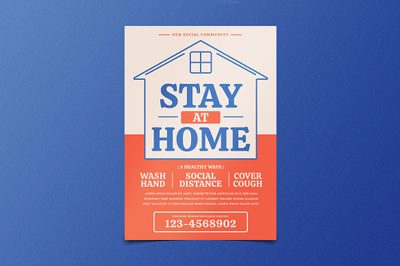 Work from Home Flyer in Flyer Templates - product preview 2