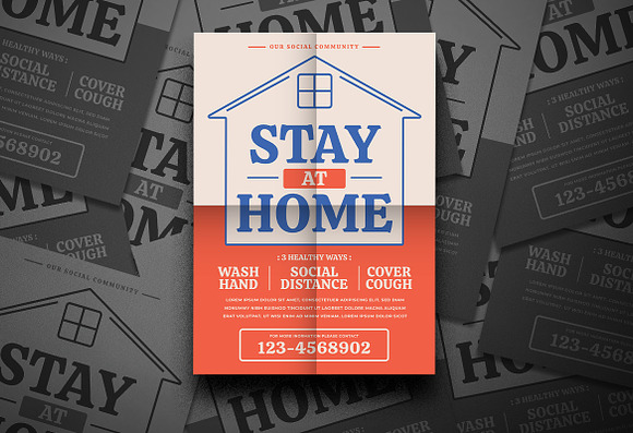 Work from Home Flyer in Flyer Templates - product preview 3