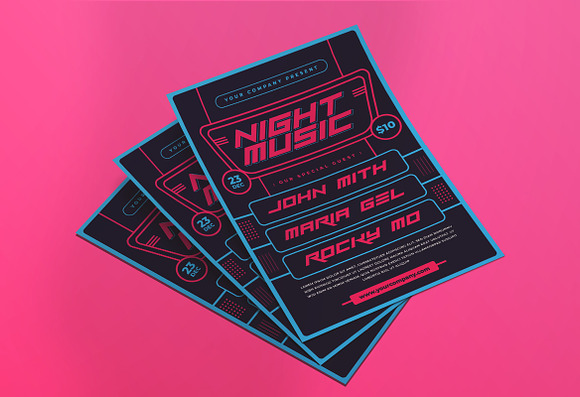 Electro Music Flyer in Flyer Templates - product preview 2