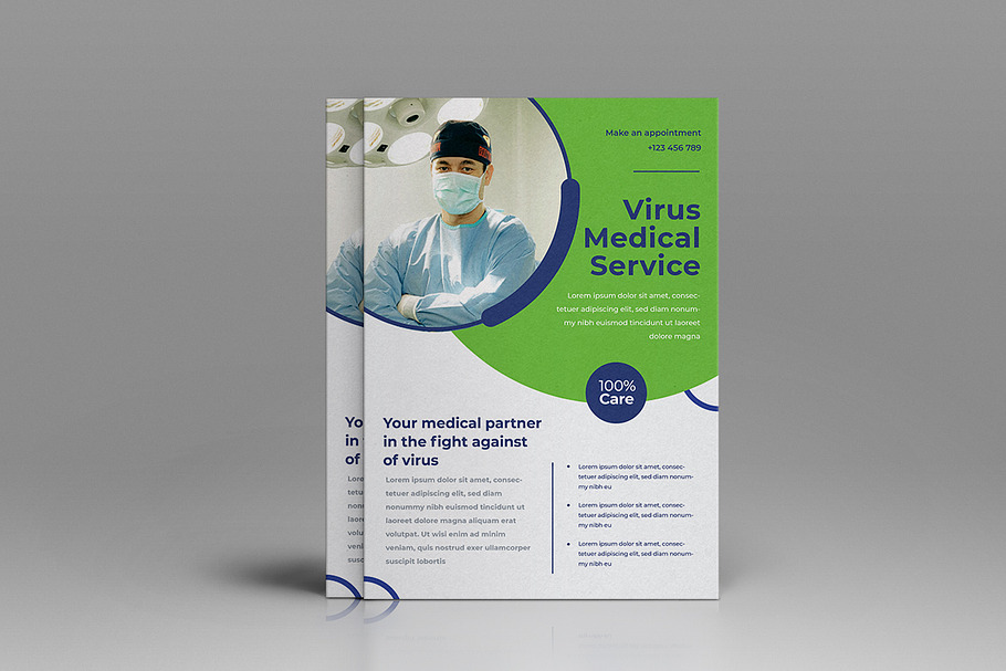 Medical Virus Flyer in Flyer Templates - product preview 8