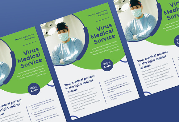 Medical Virus Flyer in Flyer Templates - product preview 1